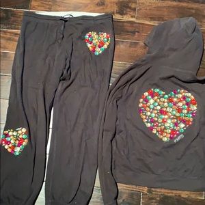 VS PINK tracksuit in black